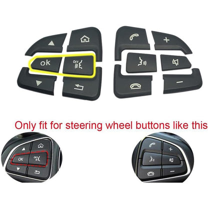 Steering Wheel Button Black Trim For Mercedes Benz GLC C Class W205 2015-2018 Y