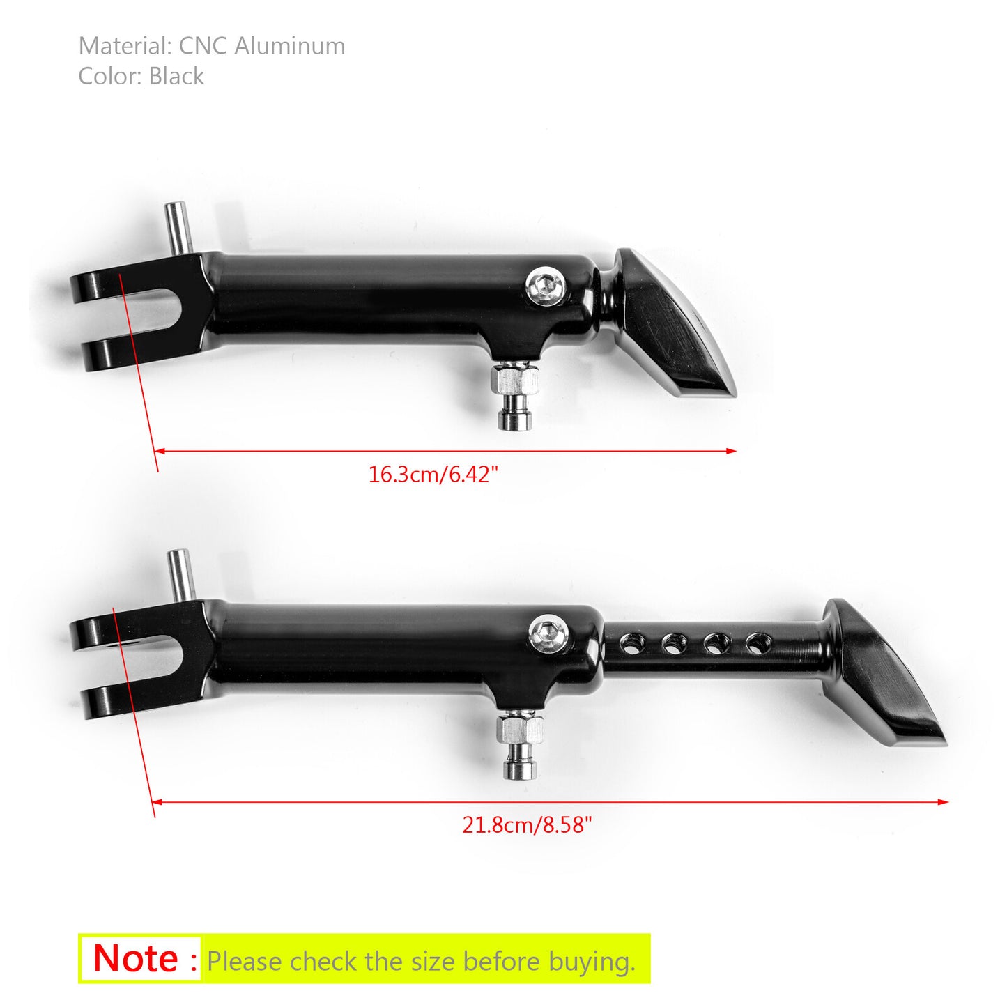 CNC Length Adjustable Kickstand Motorcycle Fits fit for Kawasaki Z900RS 2018 NEW