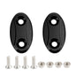 ALUMINUM MIRROR BLOCK OFF PLATES HOLE CAPS BLACK FOR YAMAHA YZF-R1 R1 2007-2014