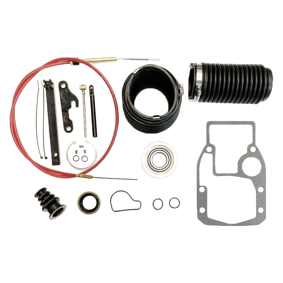 Transom Bellow Shift Cable Kit, Snap Ring + Tool For OMC Cobra 18-2771, 3854270