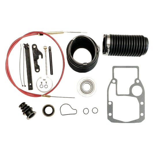 Solid Spare Transom Bellow Shift Cable Kit, Snap Ring + Tool For OMC Cobra 18-2771, 3854270