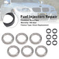 12PCS Fuel Injector Gasket Ring & Element Fit BMW 335i 340i 528i N20 B38 N55