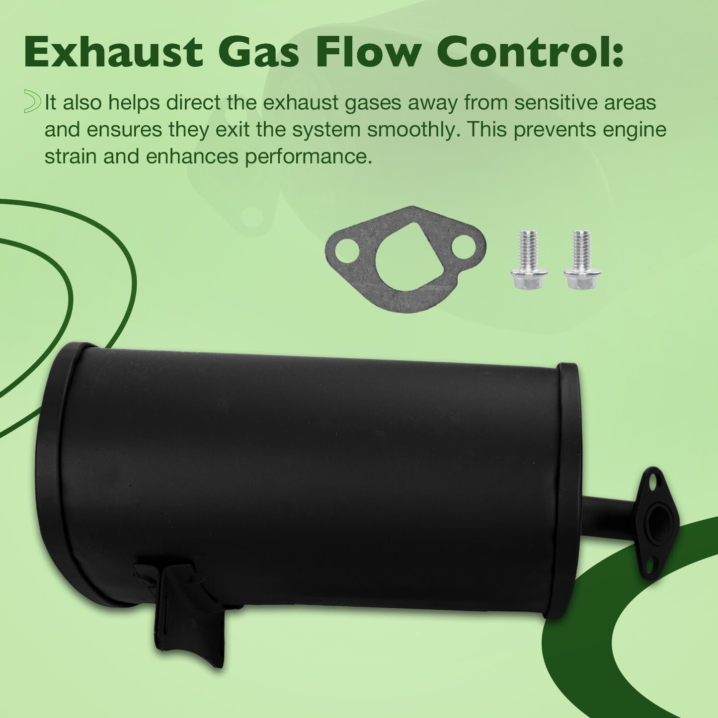 Exhaust Muffler Silencer For Champion Predator 3500W Honda & Clone GX160 GX200