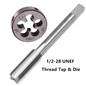 1/2"-28 Gunsmithing Tap and Die Set High Quality (1/2" x 28) 22LR 223 5.56 9mm