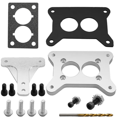 Carburetor Adapter Plate w/ Throttle Linkage For Jeep AMC CJ 258 4.2L 6 Cylinder