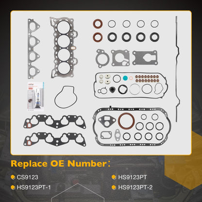 HS9123PT MLS Cylinder Head Gasket Set For 88-95 Honda Civic CRX 1.5L 1.6L CS9123