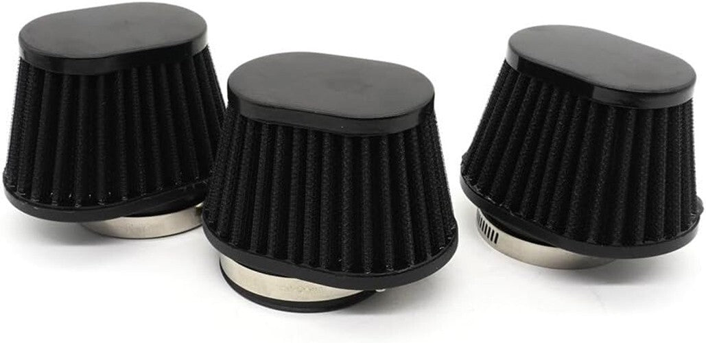 Universal Red 51mm 2inch Motorcycle Air Intake Filter Cleaner Pod Replacement