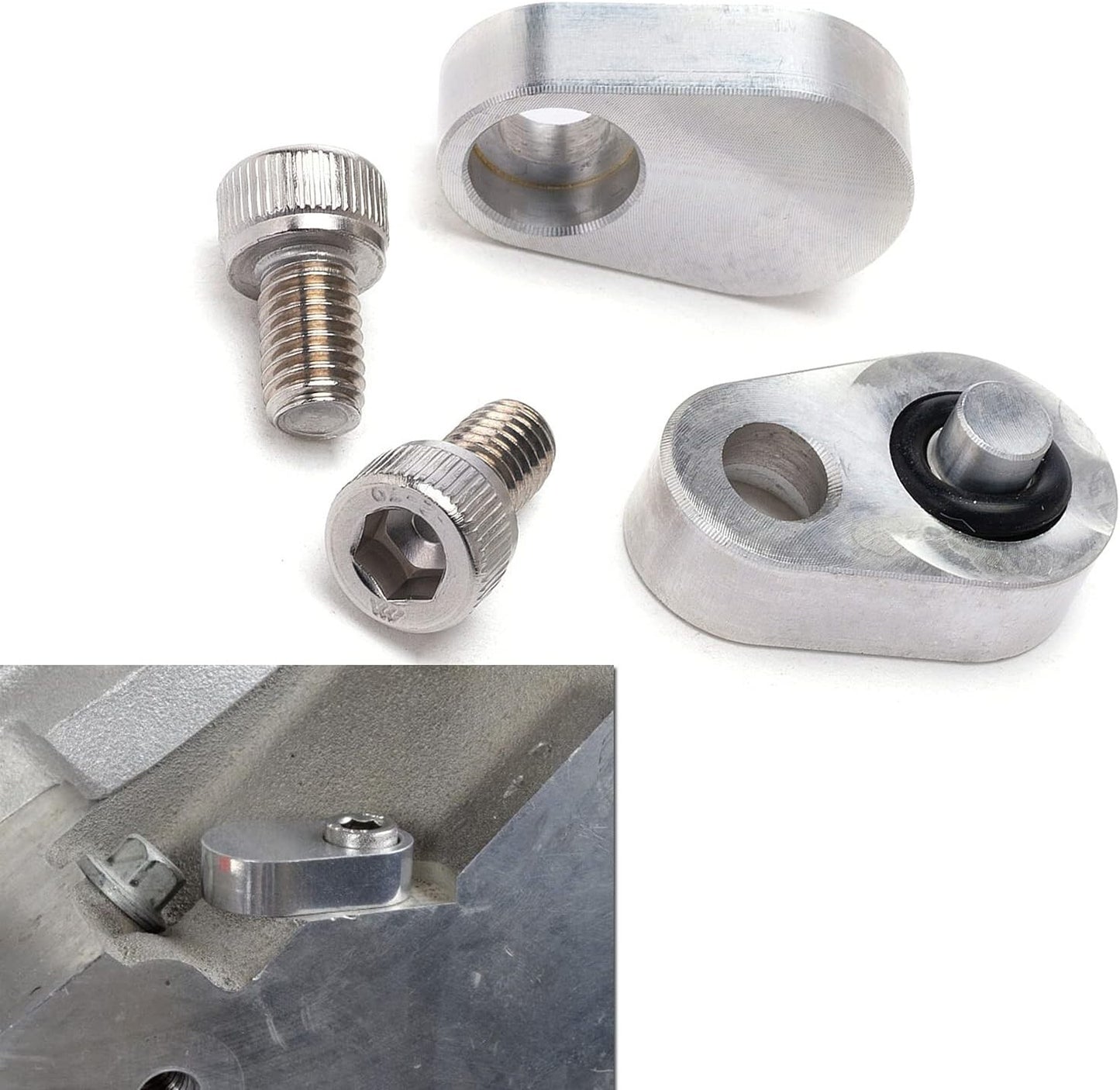 Rear Coolant Crossover Block Off Plug Steam Port Head Tube For GM LS Corvette