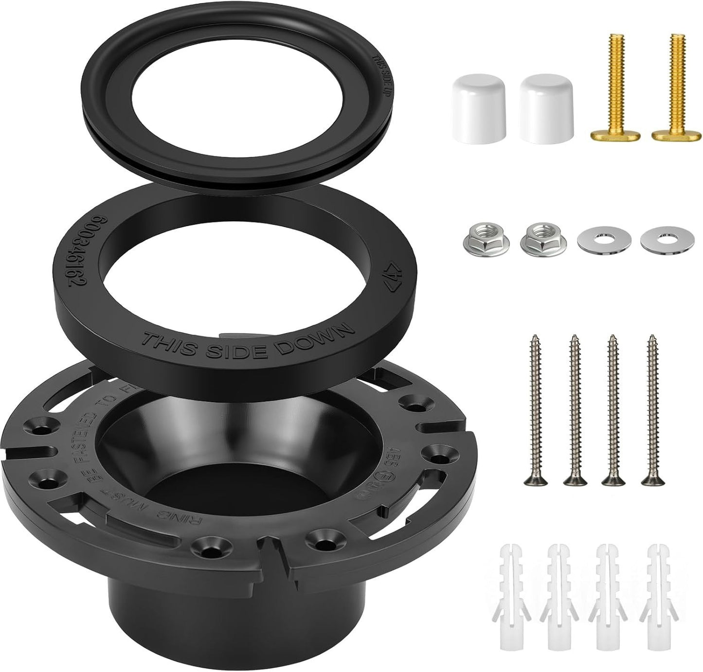 RV Toilet Seal for Dometic 300 310 320 Series, Flange, Flush Ball & Base Gasket