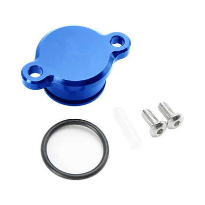 Oil Injection Pump Delete Block Off Plug For YAMAHA PW50 PW80 ALL Blue