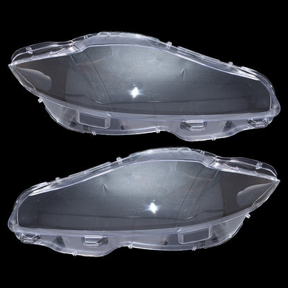 Pair For Jaguar XJ XJL 2010-2019 Front Headlamp Headlight Lens Cover Shell Clear