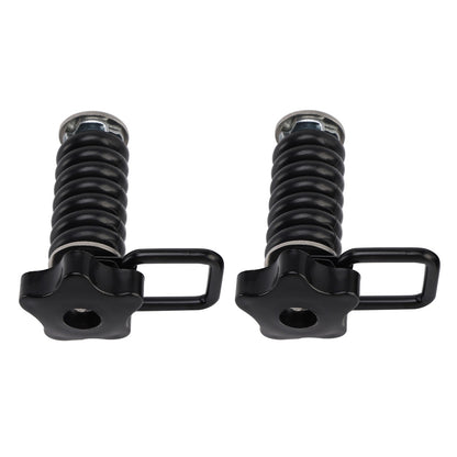 2X Tie Down Anchor With D-Ring 1" Black Black For Polaris Rzr 570 800 900 1000