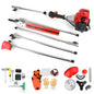 ??5 in 1 52cc Petrol Hedge Trimmer Chainsaw Brush Cutter Poleaw Outdoor Tools