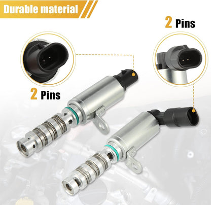 2 Pcs VVT Timing Solenoid for Hyundai Kia Elantra 1.8L 2.0L 2012-2018 243752E100