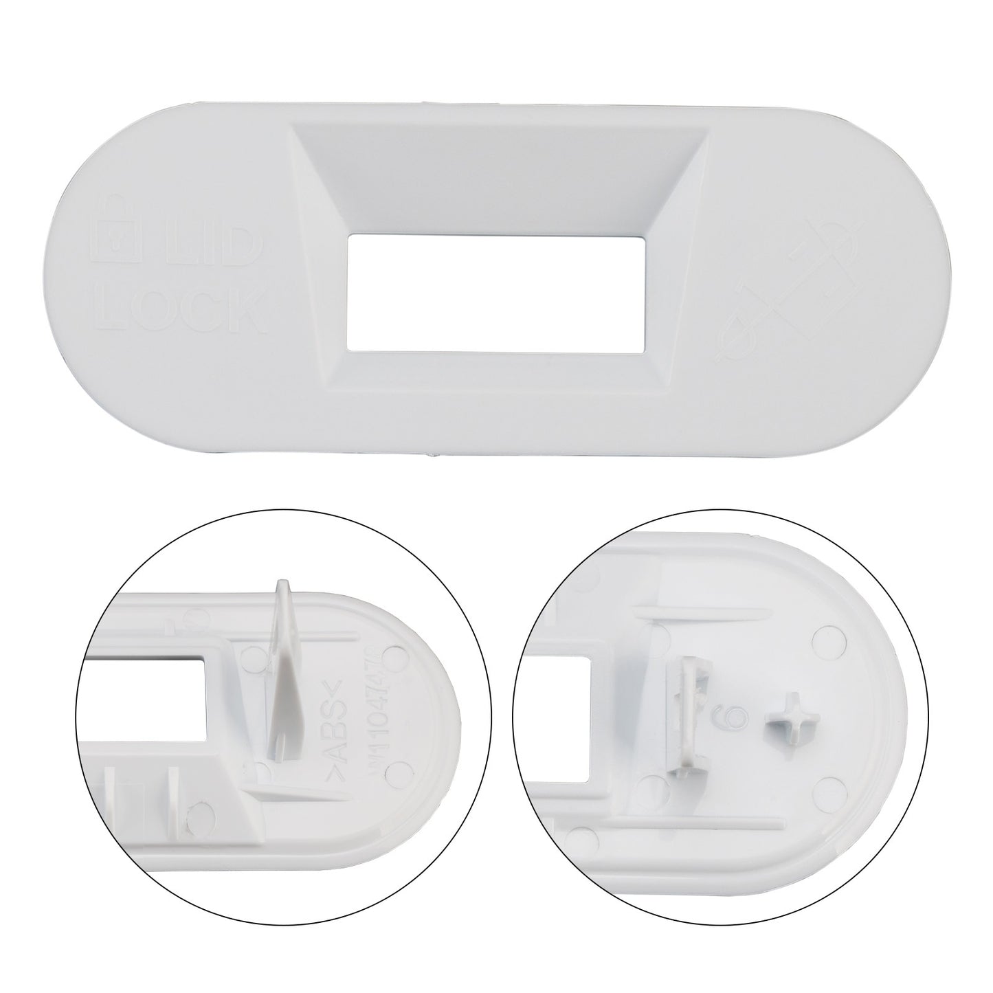 W11545554 Washer Lid Lock Bezel White PS16555327