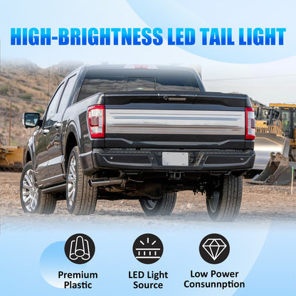 For Ford F-150 2021 2022 2023 LED Rear Tail Light Lamp w/ Blind Spot Left Side