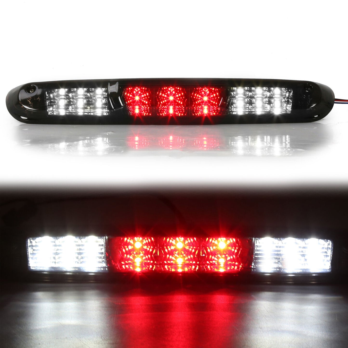 Solid Spare For Chevy Silverado GMC Sierra 1500 2500HD 3500HD 07-13 14 LED 3RD Brake Light