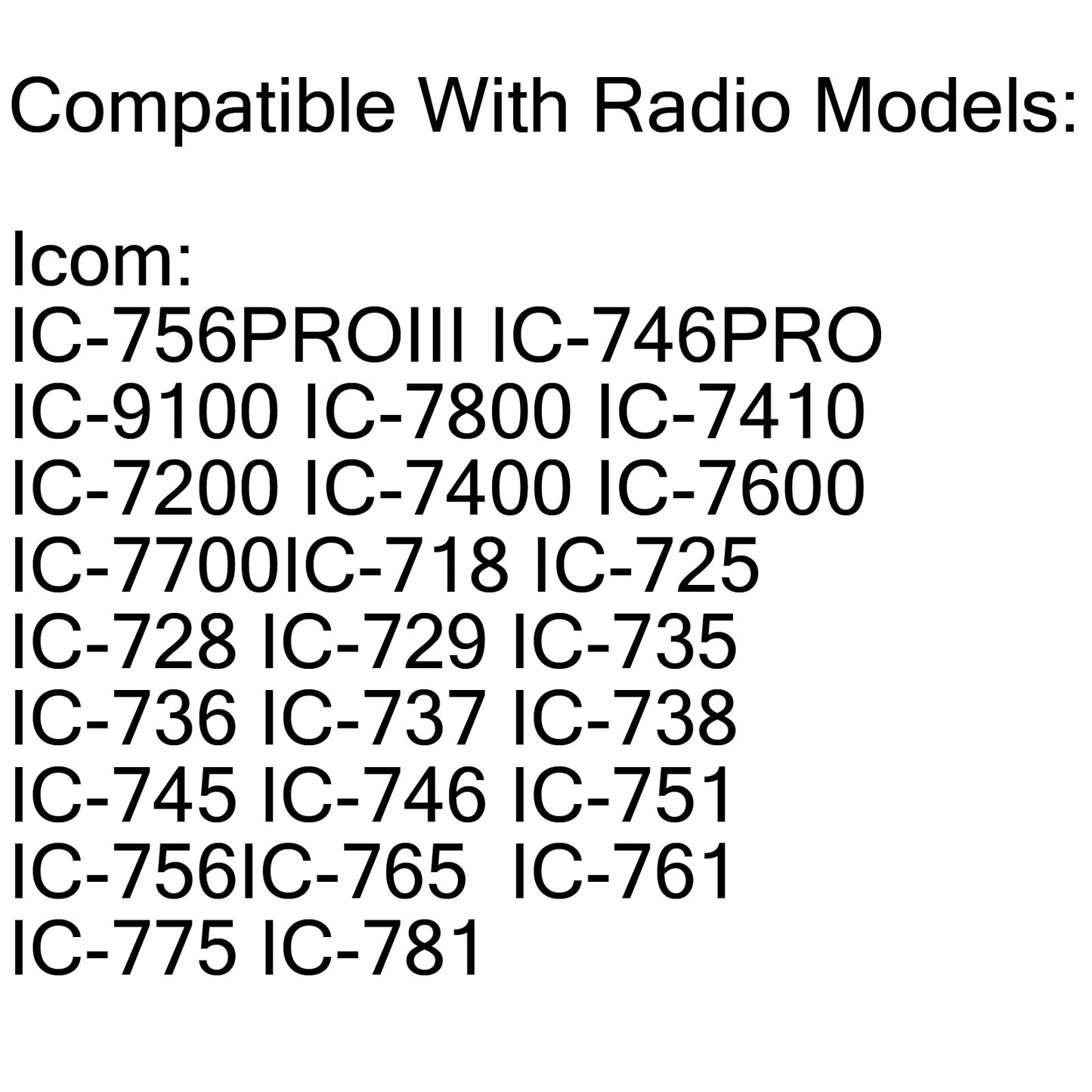 5Pcs HM-36 Hand Microphone For Icom IC-718 IC-7800 IC-756 IC-735 IC-751 Radio☄️