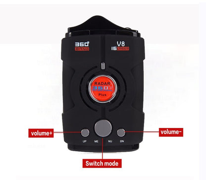 V8 Car Mobile Radar Speed Detector Mobile Speed Detection English Russian Switch