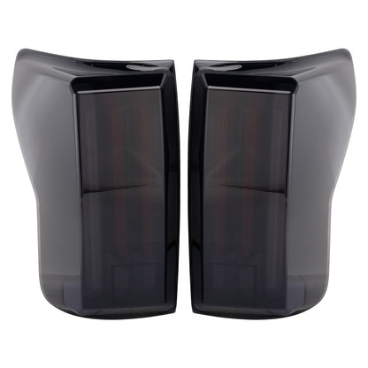 Left+Right LED Tail Lights For Toyota Tundra 2007-2013 Black Housing Smoked Lens
