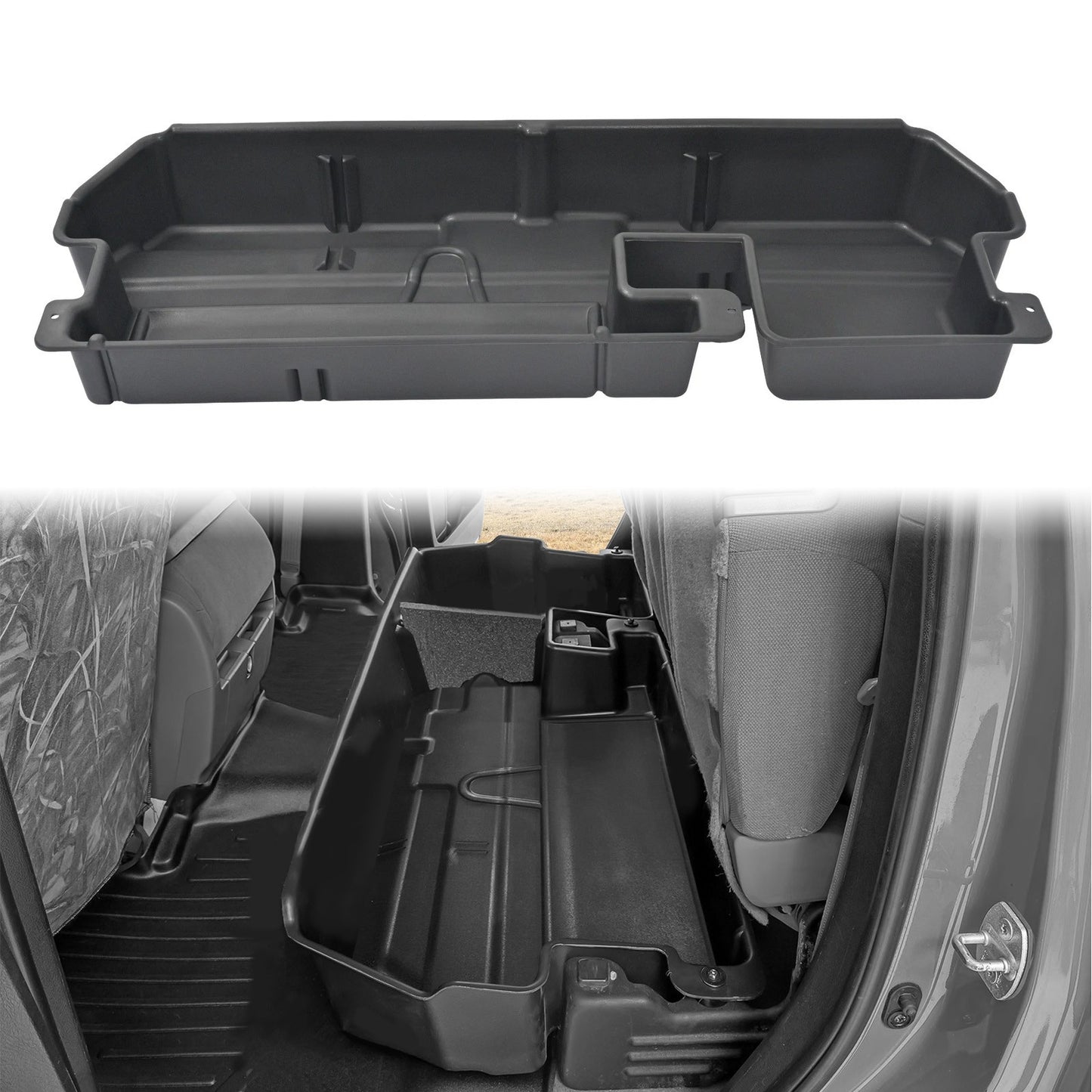 Solid Spare For Toyota Tundra Double Cab 2007-2021 Under Seat Storage Box