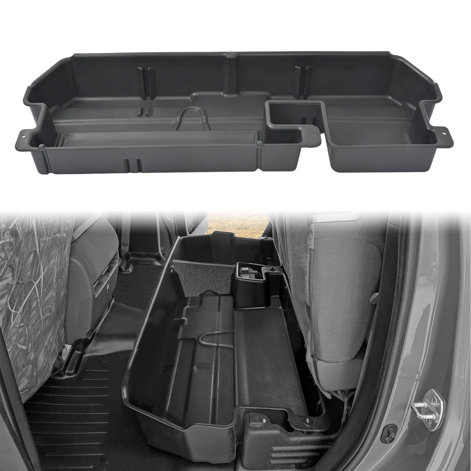 Solid Spare For Toyota Tundra Double Cab 2007-2021 Under Seat Storage Box