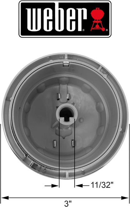 Solid Spare (3) Weber Genesis Knob Kit 88848