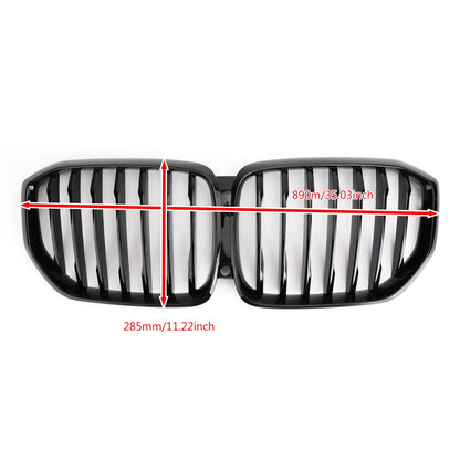 Gloss Black  Front Kidney Grill Grille Performance For BMW X5 G05 2018-2021