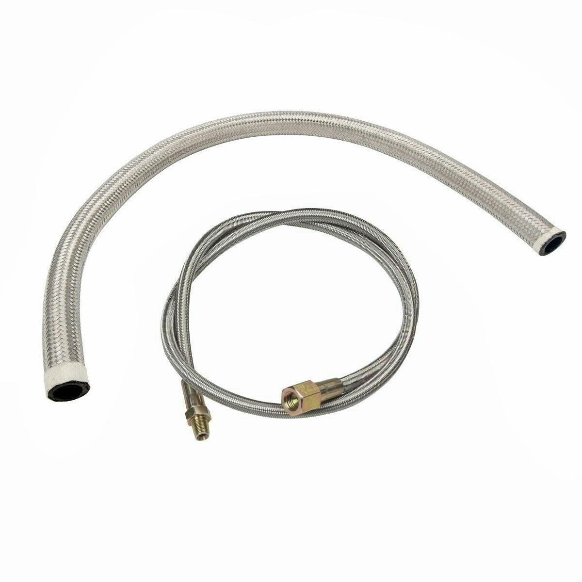 Universal Turbo Oil Line Feed Kit + Return Drain Flange T3 T4 T04E Oil Pan Plug