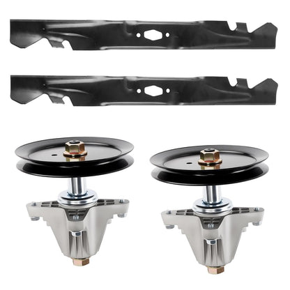 618P09395 Mower Deck Spindle w/2 Blade For Cub Cadet Craftsman Z5400 Mustang Z46