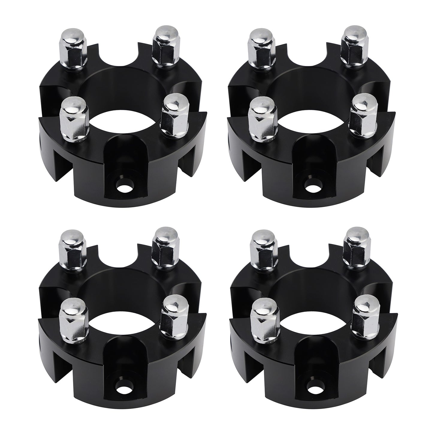 2" Wheel Spacers Kit Cable Golf Carts Lug Nuts Black For Yamaha Club Car Ezgo