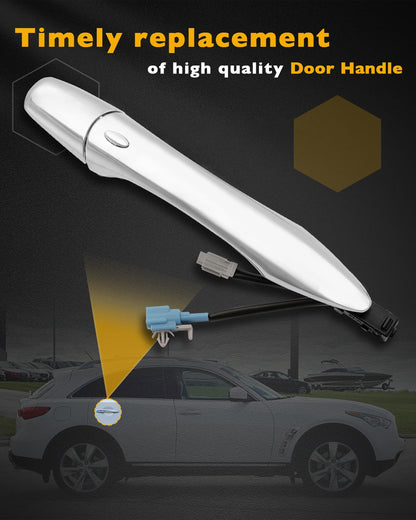 Exterior Passenger Door Handle w/ Smart Keyless Entry System For 08-20 Infiniti