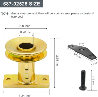 687-02528 Lawn Mower Blade Adapter w/ Pulley For MTD Gold Pro Yard-Man Troy-Bilt