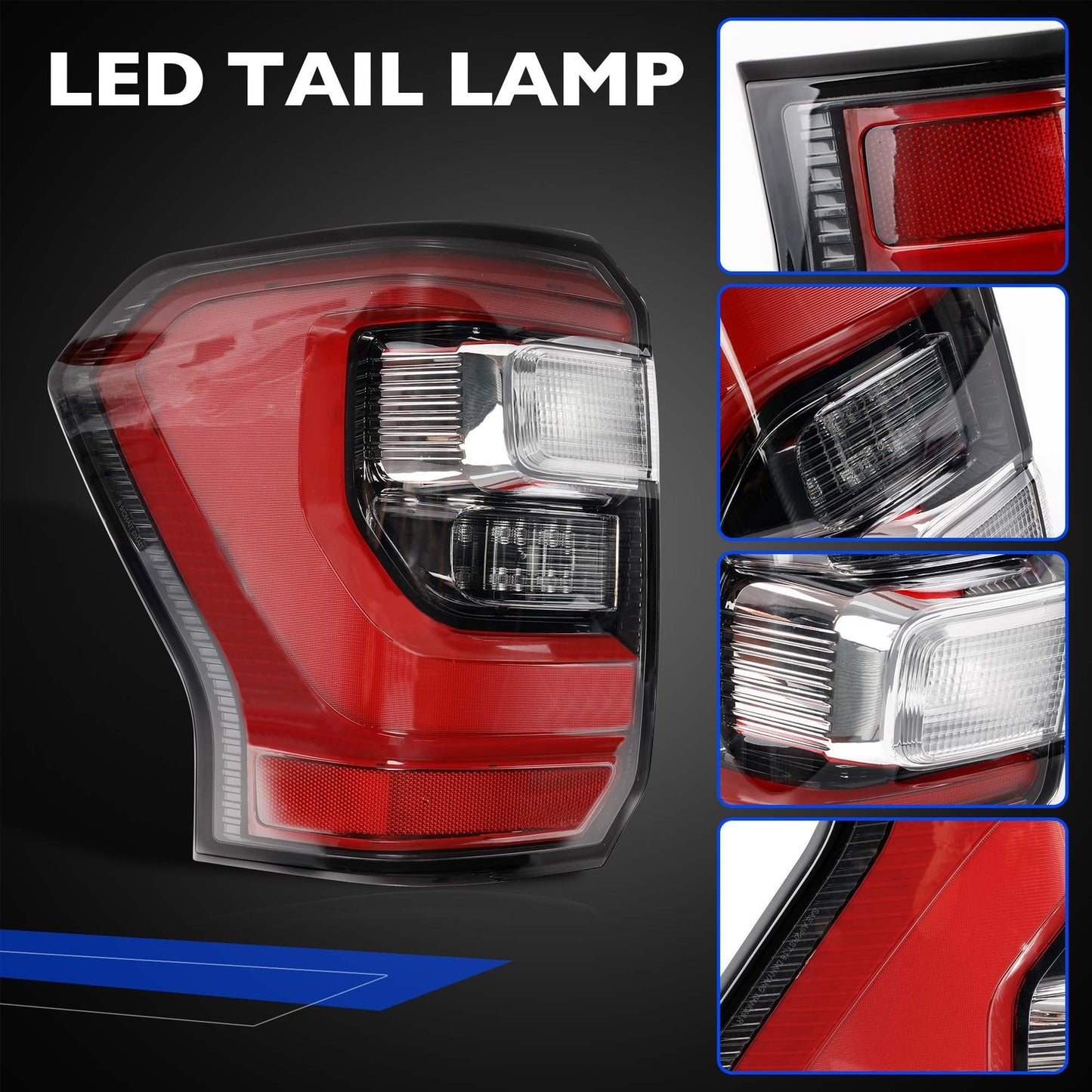 Left Driver LED Tail Light Brake Lamp For Ford Expedition 2018-2021 JL1Z-13405-H