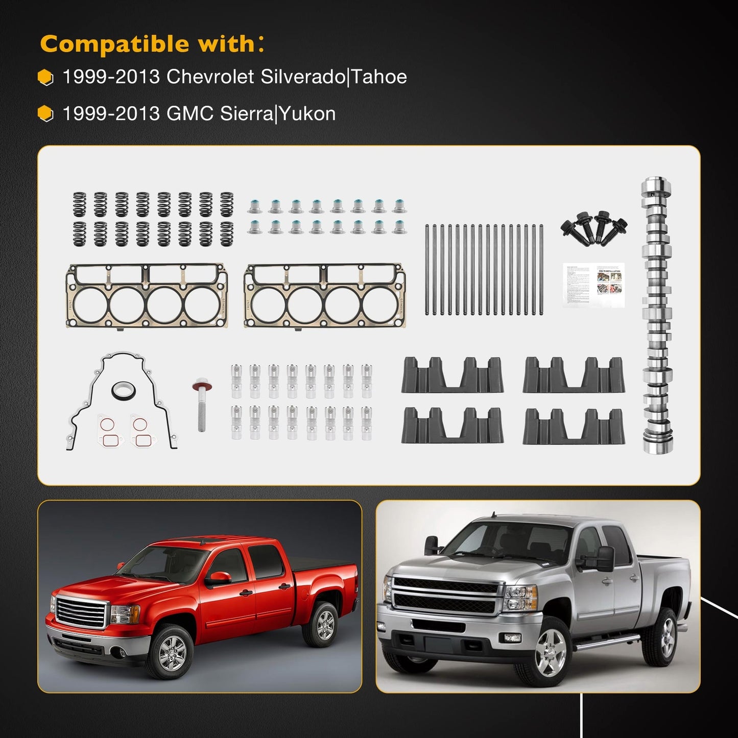 DOD AFM Cam Springs Lifters Kit For 1999-2013 Chevy Silverado GMC 4.8 5.3 5.7 LS