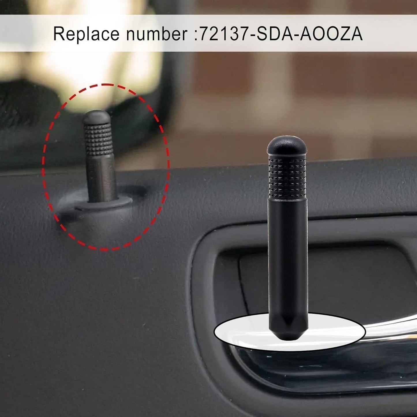 Packof 2 for Honda Accord 2003-2007 No.72137-SDA-A00ZA Door Lock Rod Knob Button