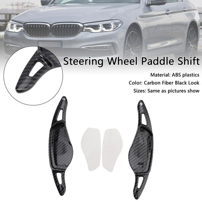 Carbon Look Steering Wheel Paddle Shifter Fit BMW 3 4 5 G20 G22 G30 2018+