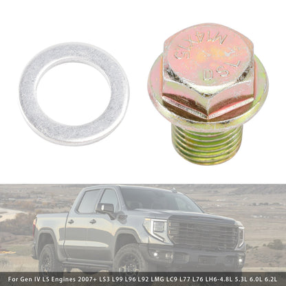Oil Pan Oil Pressure Relief Valve Plug  Bypass For Gen IV LS Engines 2007+ LS3