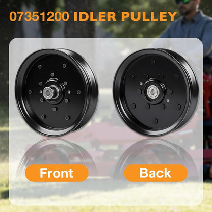 07351200 Mower Flat Idler Pulley For Gravely Pro-Turn ZT HD Ariens 48" 52" 60"