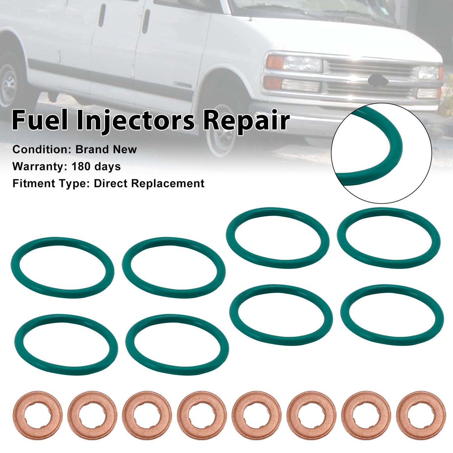 Fuel Injector O-Ring Seal 97327722 Fit Chevy Express Fit Cadillac 94013303