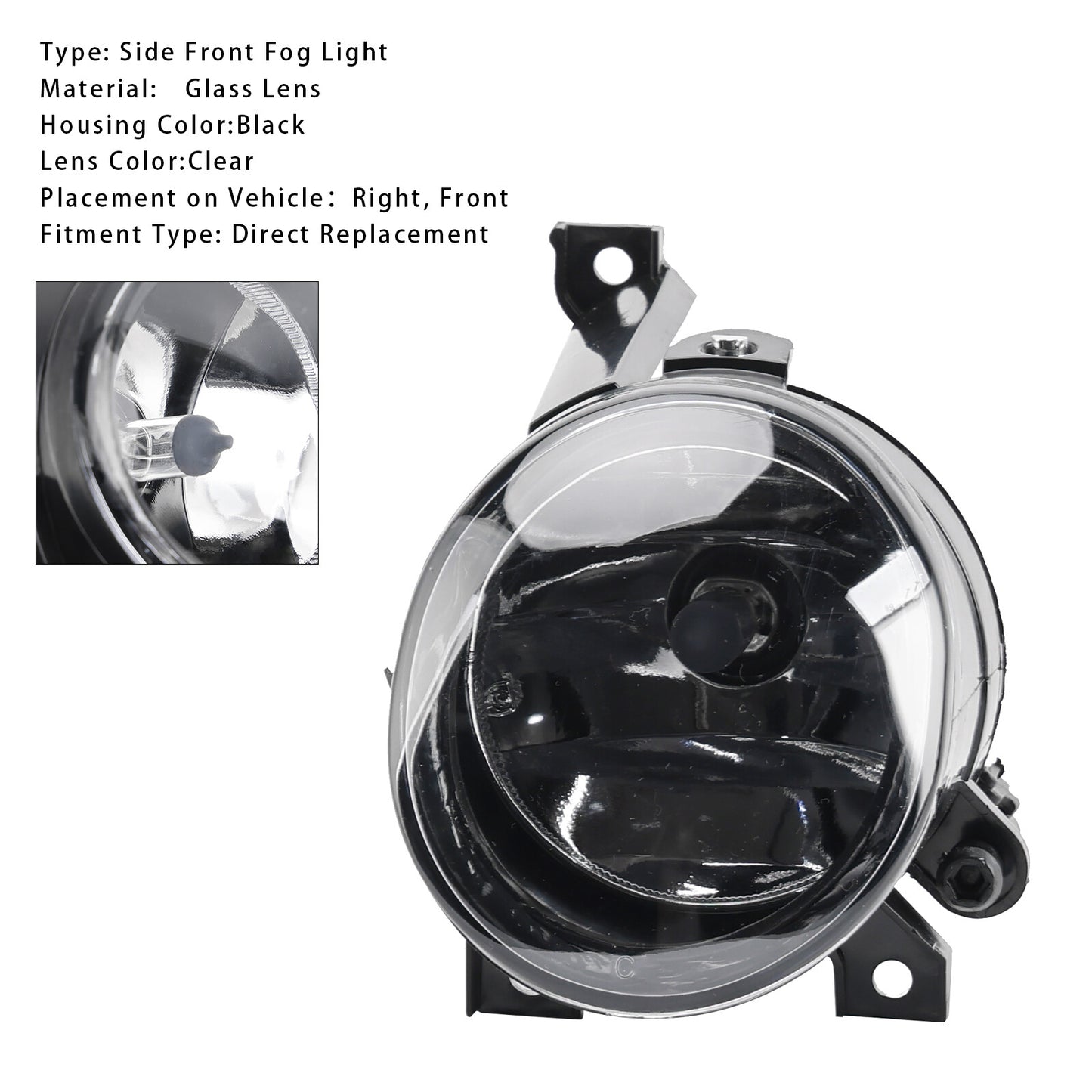 1 Pcs Front Left Fog Light  For Volkswagen Caddy 2004-2011 Touran 2003-2008