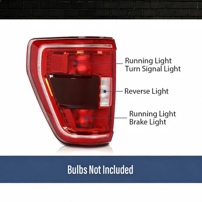 For Ford F150 F-150 XLT 2021-2023 Tail Light Brake Lamp Driver Side W/Blind Spot