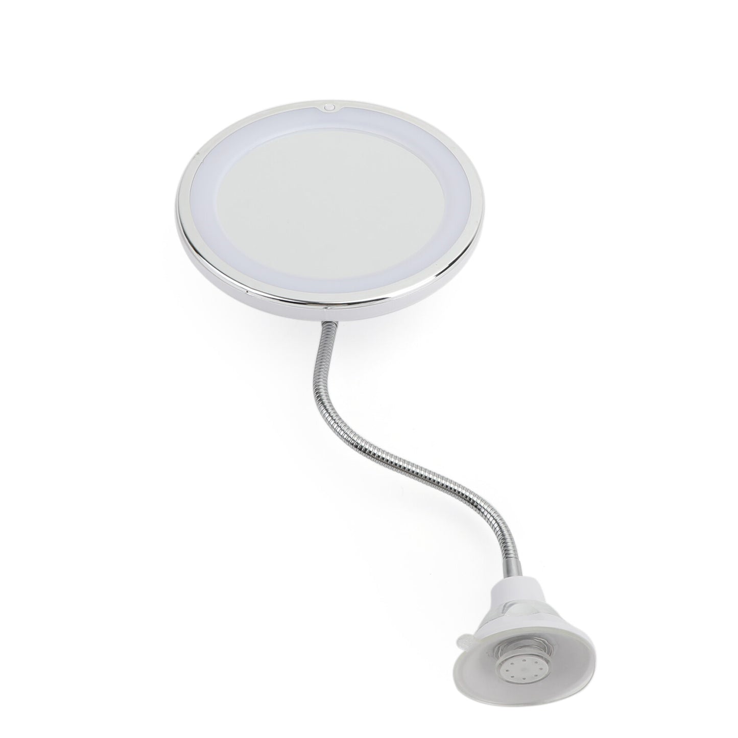 10X Flexible Gooseneck Makeup Mirror with LED Light Bathroomuction Cup 7" USA