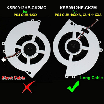 Internal Cooling Fan for SONY PS4 CUH-1001A 500GB Replacement Part KSB0912HE USA