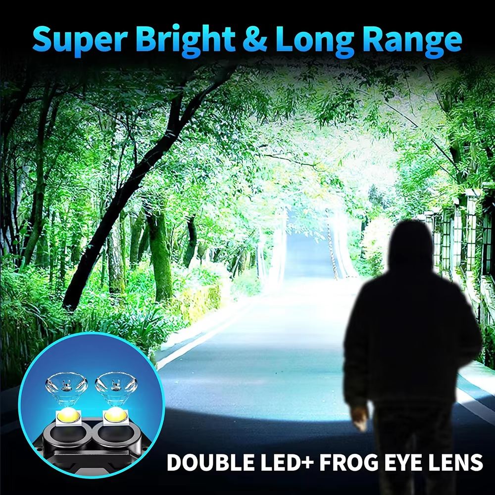 2pcs Mini Pocket Keychain Flashlight EDC Flashlight LED COB Night Light Lamp