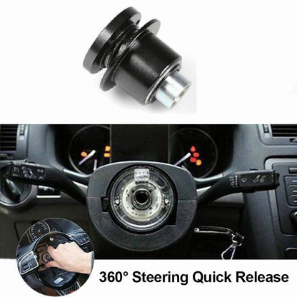 Excellent Quality 360 Steering Wheel Quick Release Disconnect Hub Black