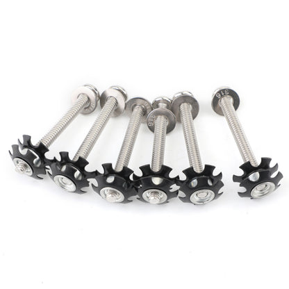 6x RV LADDER REPAIR KIT nuts Stainless Bunk Motorhome Parts Camper Trailer Coach