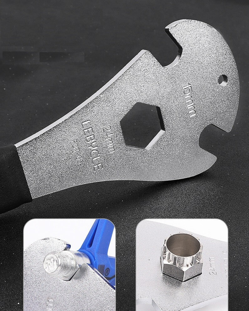 Bicycle Pedal Wrench 430mm Long Handle 15mm 9/16 MTB Bike Repair Tool