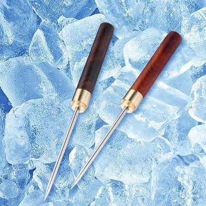 2 Pack Stainless Steel Ice Picks with Safety Cover 9-inch Pick Tool Breaking Ice