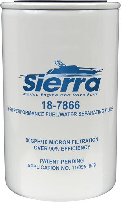 Solid Spare Sierra Marine 18-7866 Water Separating Fuel Filter - 3 PACK